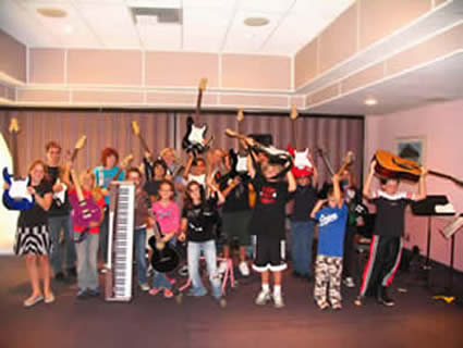 guitar students at guitar recital in redondo beach